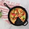 MegaChef 10" Round Black Preseasoned Cast Iron Frying Pan